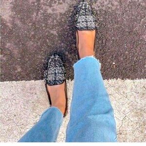 FRANCO SARTO "STARLAND 2" METALLIC TWEED LOAFER SIZE 7 EXCELLENT CONDITION SZ 8